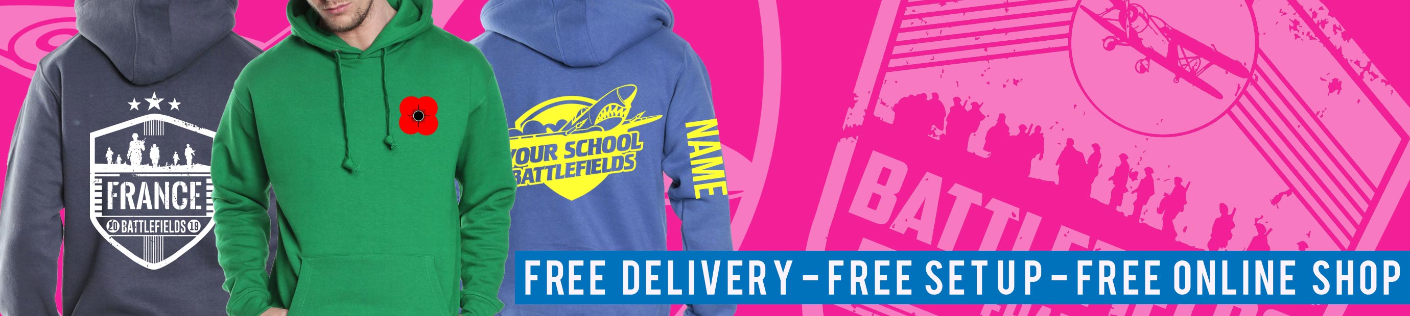 Battlefields Trip Hoodies from Superlogo