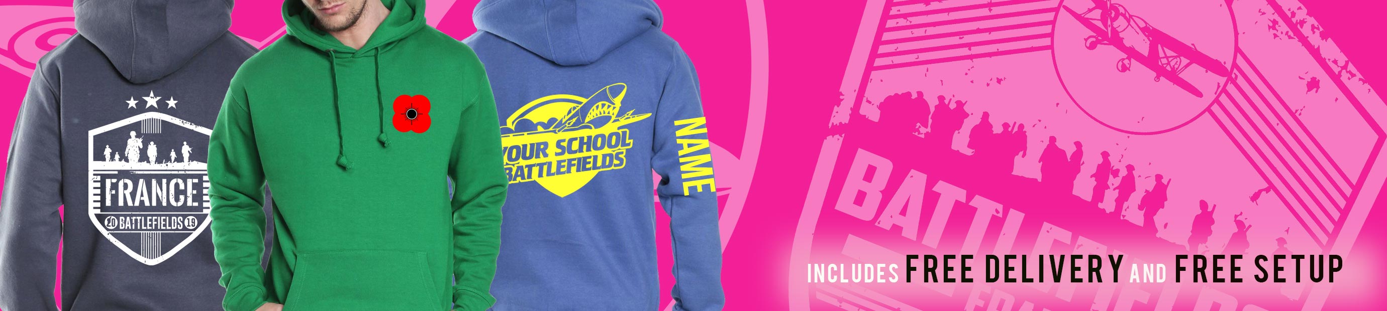 Battlefields Trip Hoodies from Superlogo