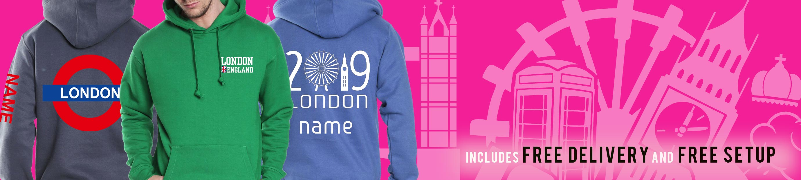 London Trip Hoodies from Superlogo