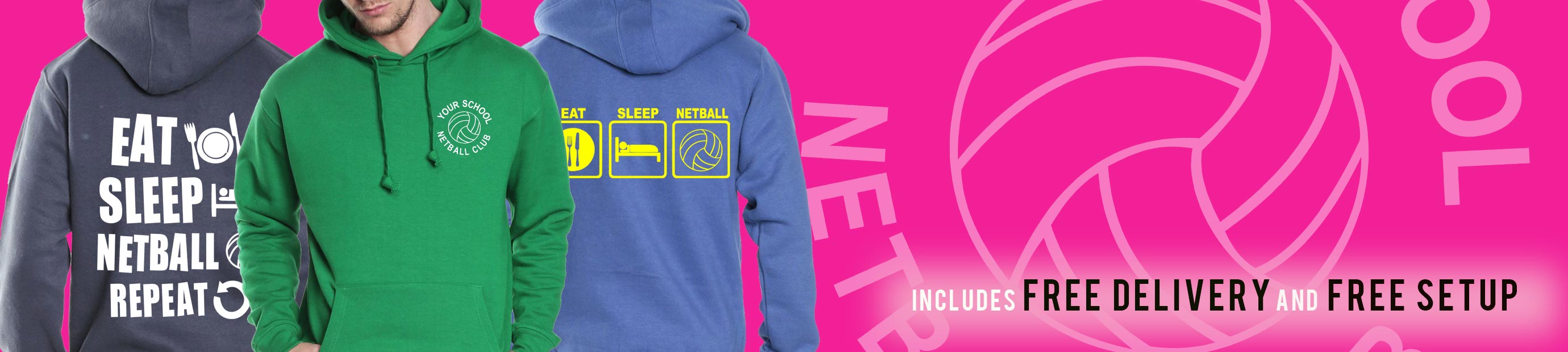Netball Trip Hoodies from Superlogo