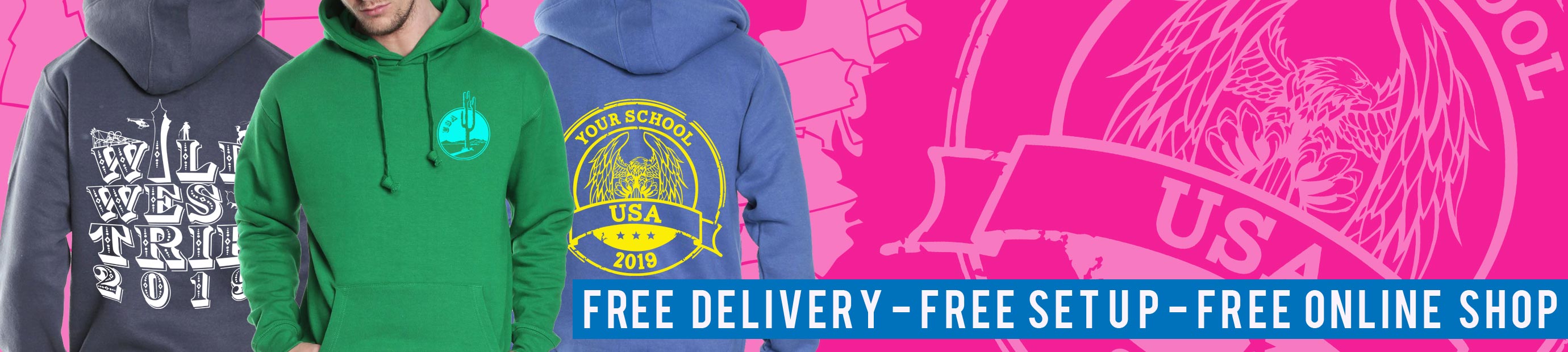 USA Trip Hoodies from Superlogo